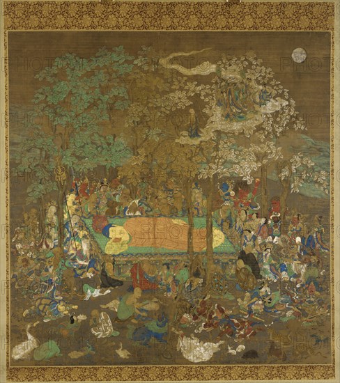 Nirvana of the Buddha, Early 14th century. Artist: Anonymous