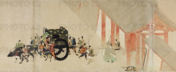 Illustrated Tale of the Heiji Civil War (The Imperial Visit to Rokuhara) 2 scroll, 13th century. Artist: Anonymous