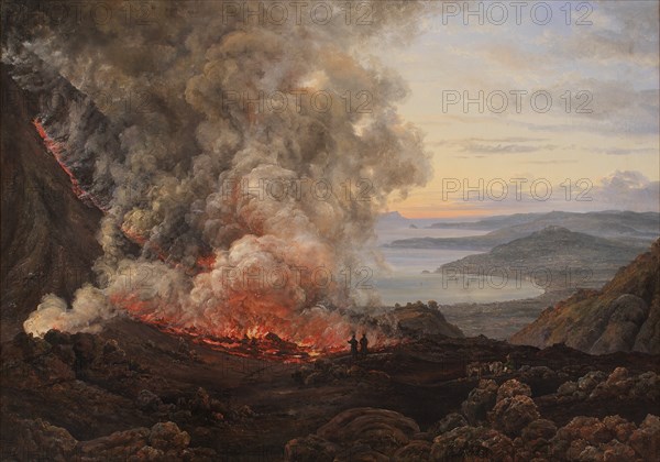 Eruption of the Volcano Vesuvius, 1821. Artist: Dahl, Johan Christian Clausen (1788-1857)