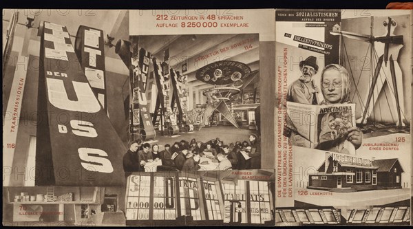 USSR. Catalogue of the Soviet pavilion at the International Press Exhibition, Cologne, 1928. Artist: Lissitzky, El (1890-1941)