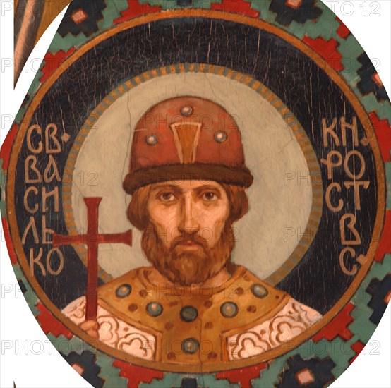 Saint Prince Vasilko Konstantinovich of Rostov, 1885-1896. Artist: Vasnetsov, Viktor Mikhaylovich (1848-1926)