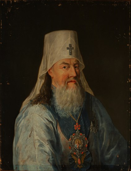 Metropolitan Gavriil (Petrov) of Novgorod and St. Petersburg (1730-1801), 1800. Artist: Alkin (Spartansky), P.A. (active Early 19th cen.)