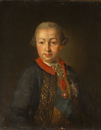 Portrait of the Count Ivan Ivanovich Shuvalov (1727-1797), 1810. Artist: Alkin (Spartansky), P.A. (active Early 19th cen.)