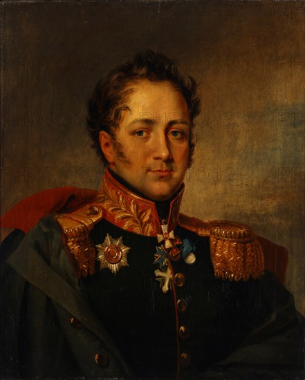 Portrait of General Alexander Alexandrovich Pisarev (1780-1848), First quarter of 19th cen.. Artist: Anonymous