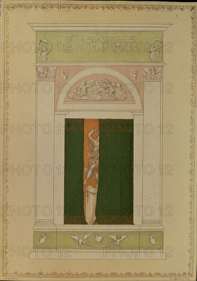 Playbill Cover for Contemporary Ballet, 1902. Artist: Bakst, Léon (1866-1924)