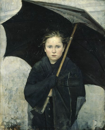 The Umbrella, 1883. Artist: Bashkirtseva, Maria Konstantinovna (1860-1884)