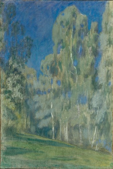 Birches at Midday, 1903. Artist: Borisov-Musatov, Viktor Elpidiforovich (1870-1905)