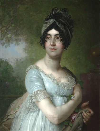 Portrait of Darya Semyonovna Yakovleva, 1801. Artist: Borovikovsky, Vladimir Lukich (1757-1825)