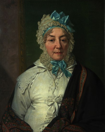 Portrait of Yekaterina Alexandrovna Arkharova, 1820. Artist: Borovikovsky, Vladimir Lukich (1757-1825)