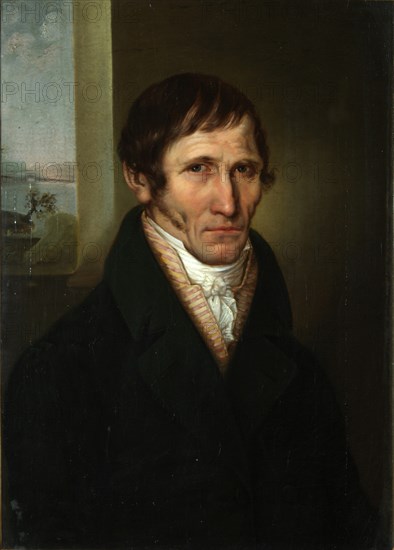 Portrait of the Krasnopolets estate manager in Pskov Region, ca 1813. Artist: Borovikovsky, Vladimir Lukich (1757-1825)