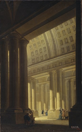 The Internal View of a Temple. (A Doric Vestibule), 1781. Artist: Farafontyev, Yakov Gerasimovich (1758-1798)