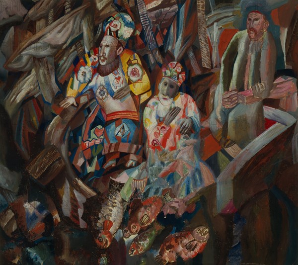 East and West, 1912-1913. Artist: Filonov, Pavel Nikolayevich (1883-1941)