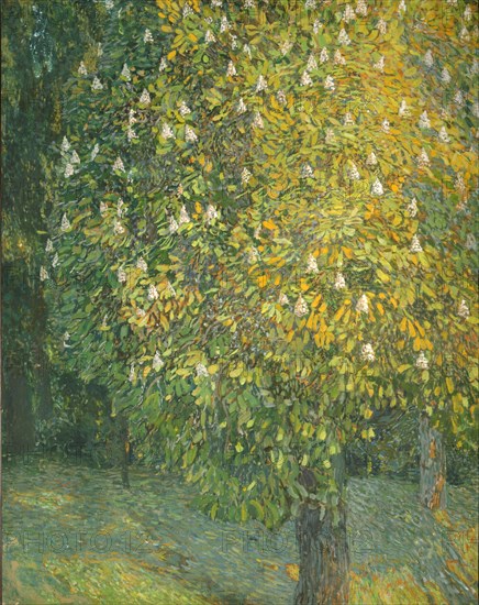 Blooming Chestnut Tree. Artist: Golovin, Alexander Yakovlevich (1863-1930)