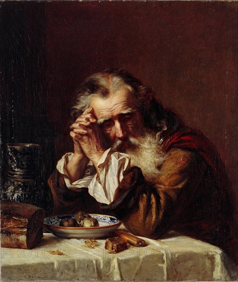 Old Man?s Head, 1872. Artist: Gun (Hun), Karl Fyodorovich (1830-1877)