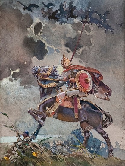 Horseman. Artist: Karasin, Nikolai Nikolayevich (1842-1908)