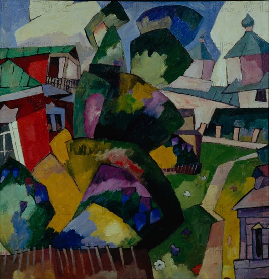 Landscape, 1900s-1910s. Artist: Lentulov, Aristarkh Vasilyevich (1882-1943)