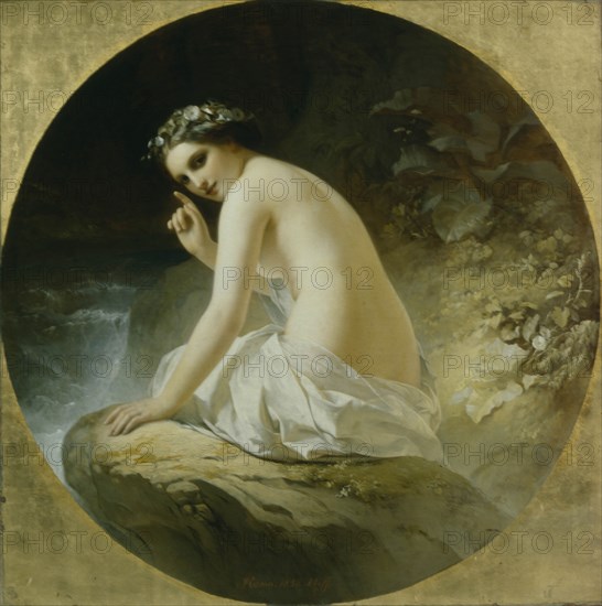 Bather, 1859. Artist: Neff, Timofei Andreyevich (1805-1876)