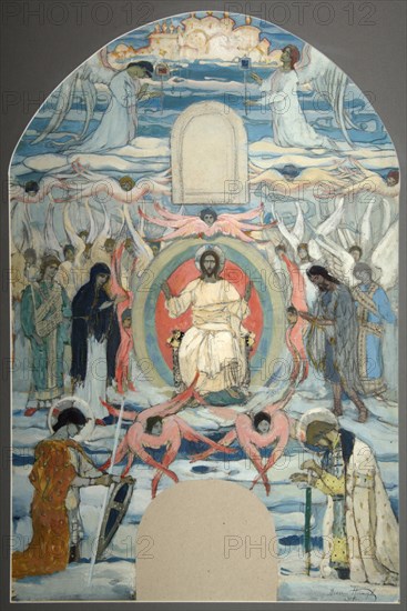 The Saviour Enthroned, 1905. Artist: Nesterov, Mikhail Vasilyevich (1862-1942)