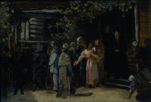 Visiting a Hermit, 1870s. Artist: Perov, Vasili Grigoryevich (1834-1882)