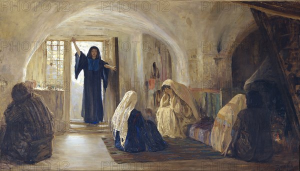 Ushered in a tearful joy, 1899-1905. Artist: Polenov, Vasili Dmitrievich (1844-1927)