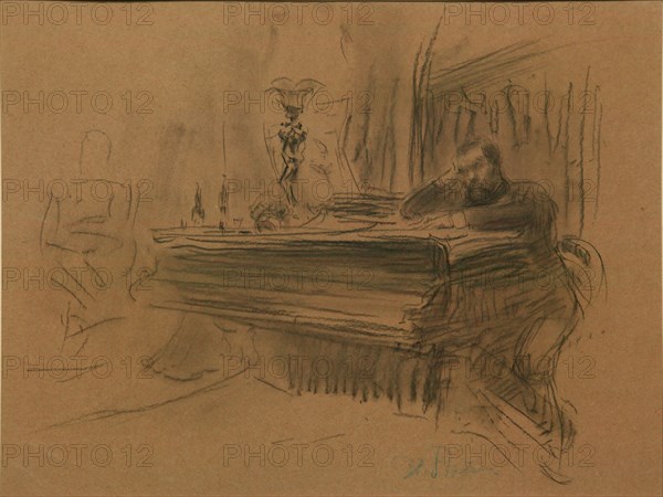 Portrait of the Composer Aleksey Fedorovich Kal, 1906. Artist: Repin, Ilya Yefimovich (1844-1930)