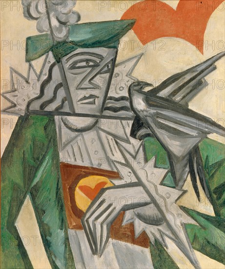 Jack of Hearts, 1913-1914. Artist: Rozanova, Olga Vladimirovna (1886-1918)