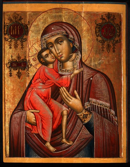 The Feodorovskaya Mother of God, 17th century. Artist: Russian icon