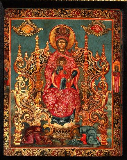 Mother of God Pecherskaya, 18th century. Artist: Russian icon