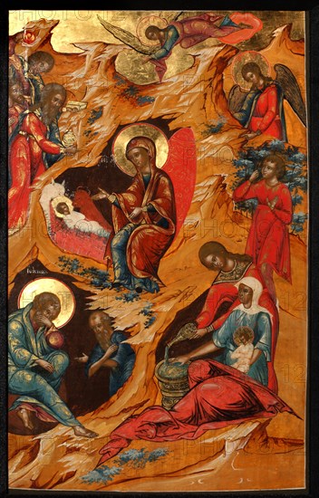 The Nativity of Christ, 18th century. Artist: Russian icon