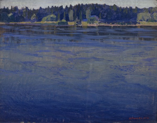 Neva, 1916. Artist: Rylov, Arkadi Alexandrovich (1870-1939)