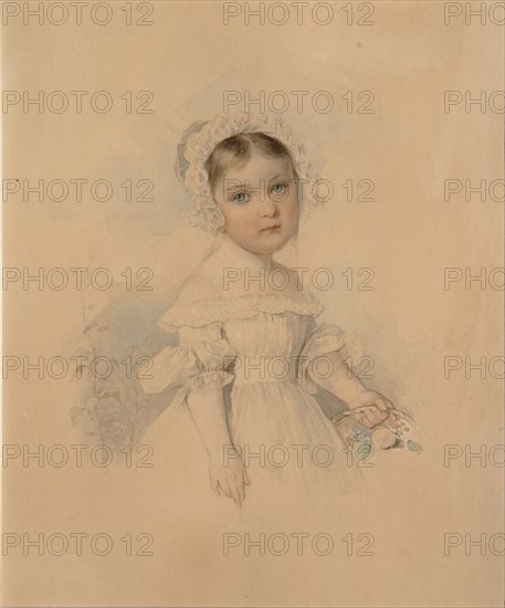 Portrait of Countess Alexandra Alexandrovna Golitsyna (1823-1910), Mid 1820s. Artist: Sokolov, Pyotr Fyodorovich (1791-1848)