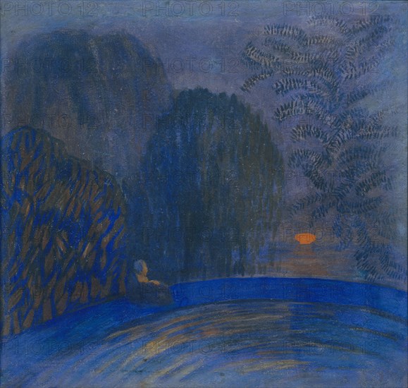 Moon Motif, 1906. Artist: Utkin, Pyotr Savvich (1877-1934)