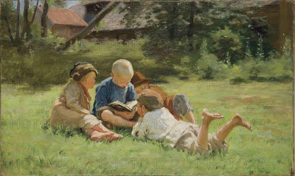 Children, 1890s. Artist: Vinogradov, Sergei Arsenyevich (1869-1938)