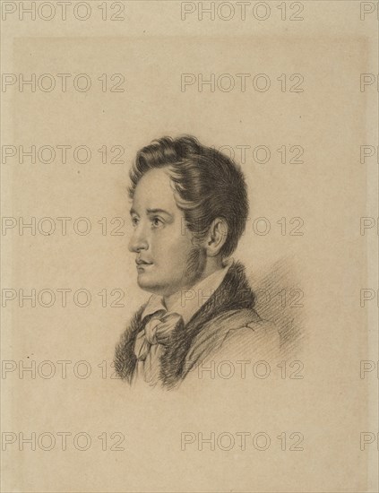 Portrait of the author Alexander Herzen (1812-1870), ca 1836. Artist: Vitberg, Alexander Lavrentievich (1787-1855)