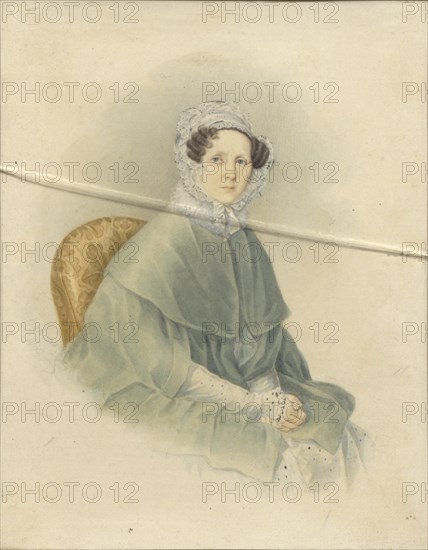 Portrait of Countess Natalia Pavlovna Stroganova, 1845. Artist: Voronov (active Mid of 19th cen.)