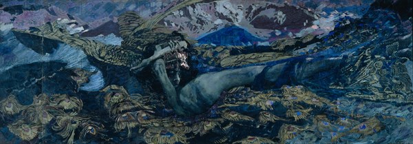 The Demon downcast, 1902. Artist: Vrubel, Mikhail Alexandrovich (1856-1910)