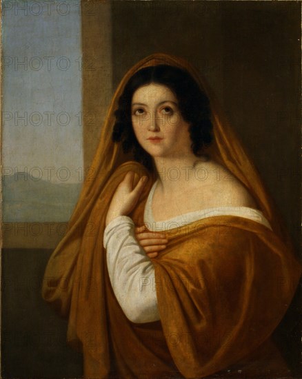Portrait of Princess Yevdokia (Avdotya) Ivanovna Golitsyna, née Izmaylova (1794-1890), 1810s. Artist: Yegorov, Alexei Yegorovich (1776-1851)