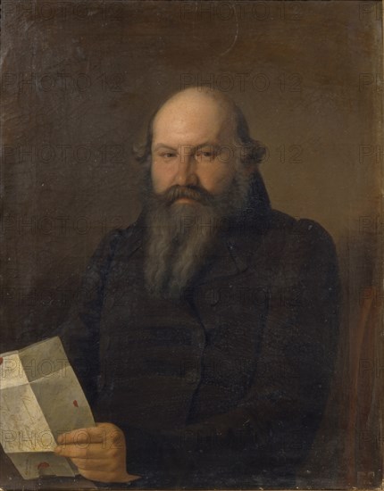 Portrait of Osip Mikhaylovich Senkov (1790-1851), 1836. Artist: Zaryanko, Sergei Konstantinovich (1818-1870)