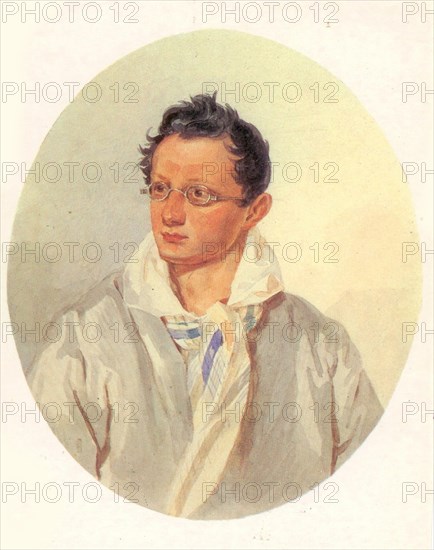 Portrait of Alexander Nikolayevich Raevsky (1795-1868), 1820s. Artist: Anonymous