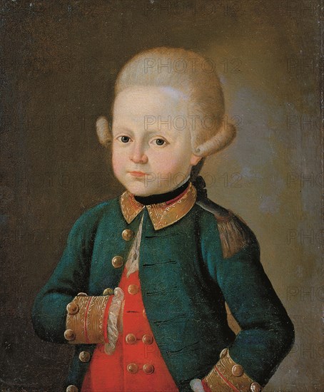 Boy Lance Corporal of the Preobrazhensky Regiment, End 1760s. Artist: Anonymous