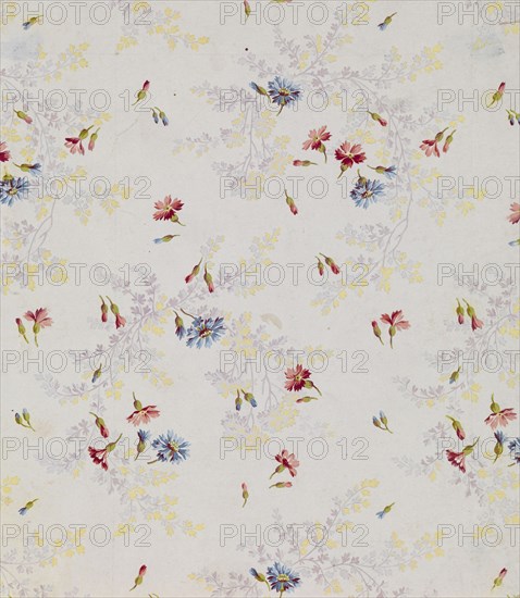 Textile Design For the Trekhgornaya Manufaktura, 1912. Artist: Anonymous