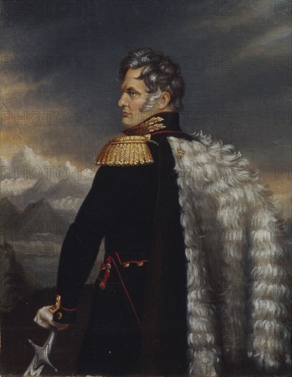 Portrait of the commander-in-chief of the Russian Army on the Caucasus Aleksey Yermolov (1777-1861), 1825. Artist: Anonymous, 18th century
