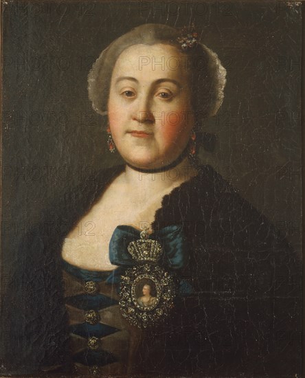 Portrait of Countess Agrippina Leontievna Apraxina, End of 1750s. Artist: Antropov, Alexei Petrovich (1716-1795)