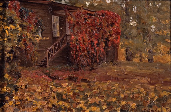 A deserted country house, 1909. Artist: Bakhtin, Konstantin Nikolayevich (1873-after 1928)