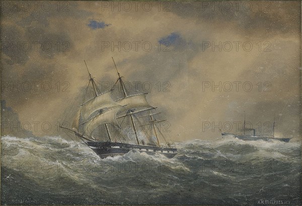 The Steam Frigate Svetlana, 1878. Artist: Beggrov, Alexander Karlovich (1841-1914)