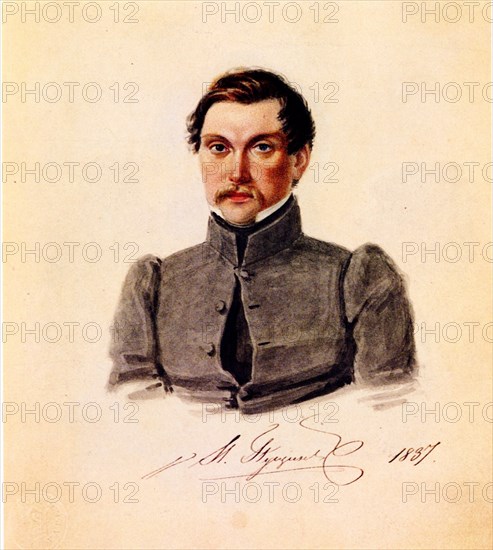 Portrait of Decembrist Ivan Pushchin (1798-1859), 1837. Artist: Bestuzhev, Nikolai Alexandrovich (1791-1855)