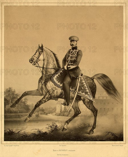 Portrait of Emperor Alexander II (1818-1881), 1860s-1870s. Artist: Borel, Pyotr Fyodorovich (1829-1898)