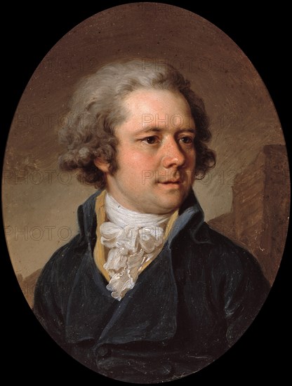 Portrait of the architect Adam Menelaws (1753-1831), Early 1790s. Artist: Borovikovsky, Vladimir Lukich (1757-1825)