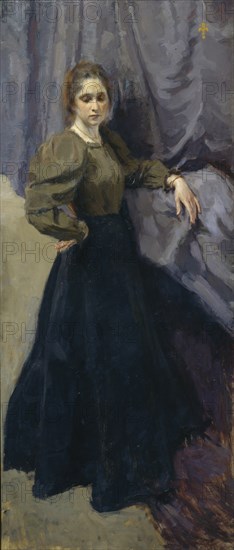 Portrait of the painter Yelizaveta Martynova (1868-1905), 1896. Artist: Braz, Osip Emmanuilovich (1872-1936)