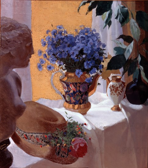 Still life, 1916. Artist: Chekhonin, Sergei Vasilievich (1878-1936)